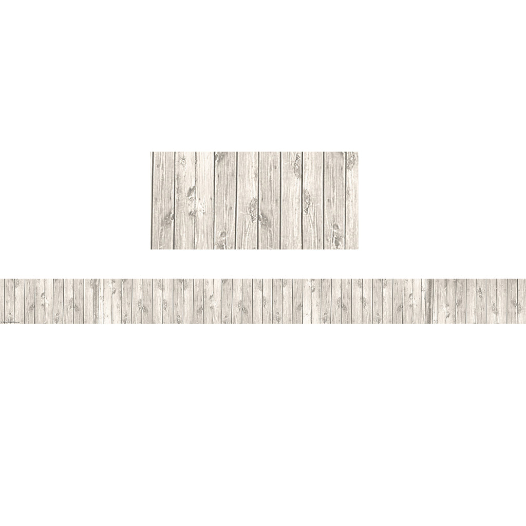 Shabby Chic White Wood Border Trim Straight