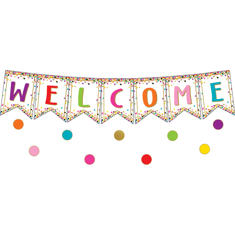 Confetti Pennants Welcome Bbs