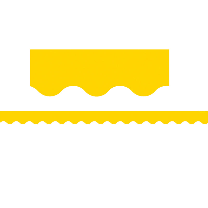 Yellow Gold Scalloped Border Trim