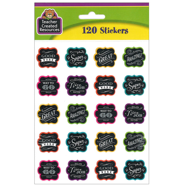 Chalkboard Brights Stickers