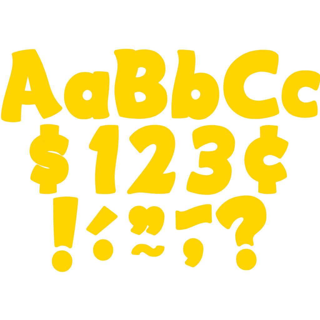 Yellow Gold Funtastic 4 In Letters Combo Pack