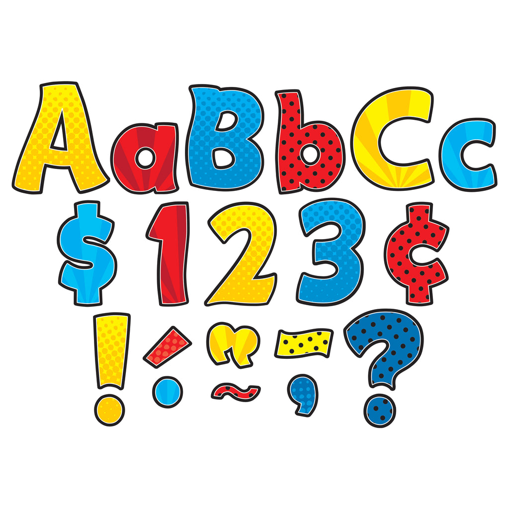 Superhero Funtastic 4in Letters Combo Pack