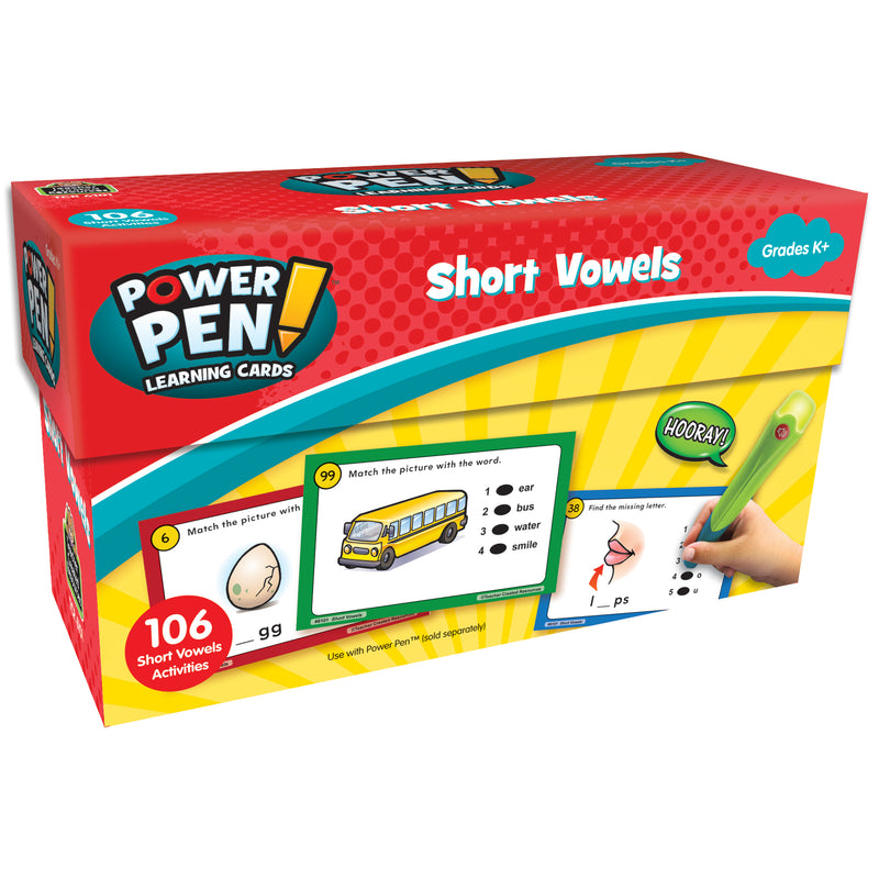 Power Pen Learning Cards Short Vowels