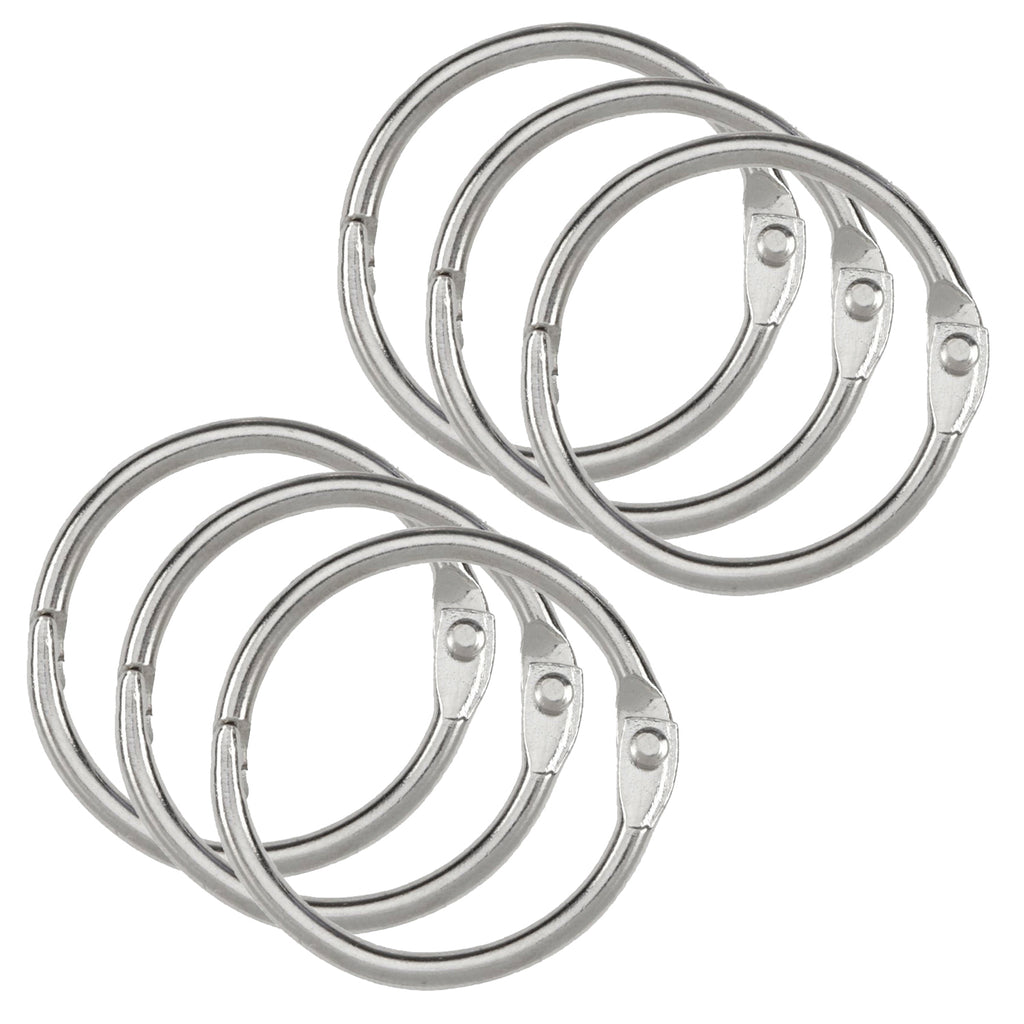 (6 Pk) 6 Pack 1.5 Inch Binder Rings