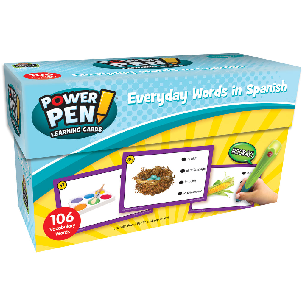 Power Pen® Learning Cards: Everyday Words in Spanish