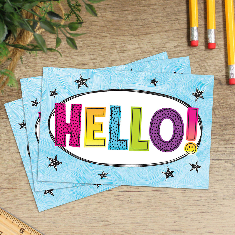 (6 Pk) Brights 4ever Hello Postcard