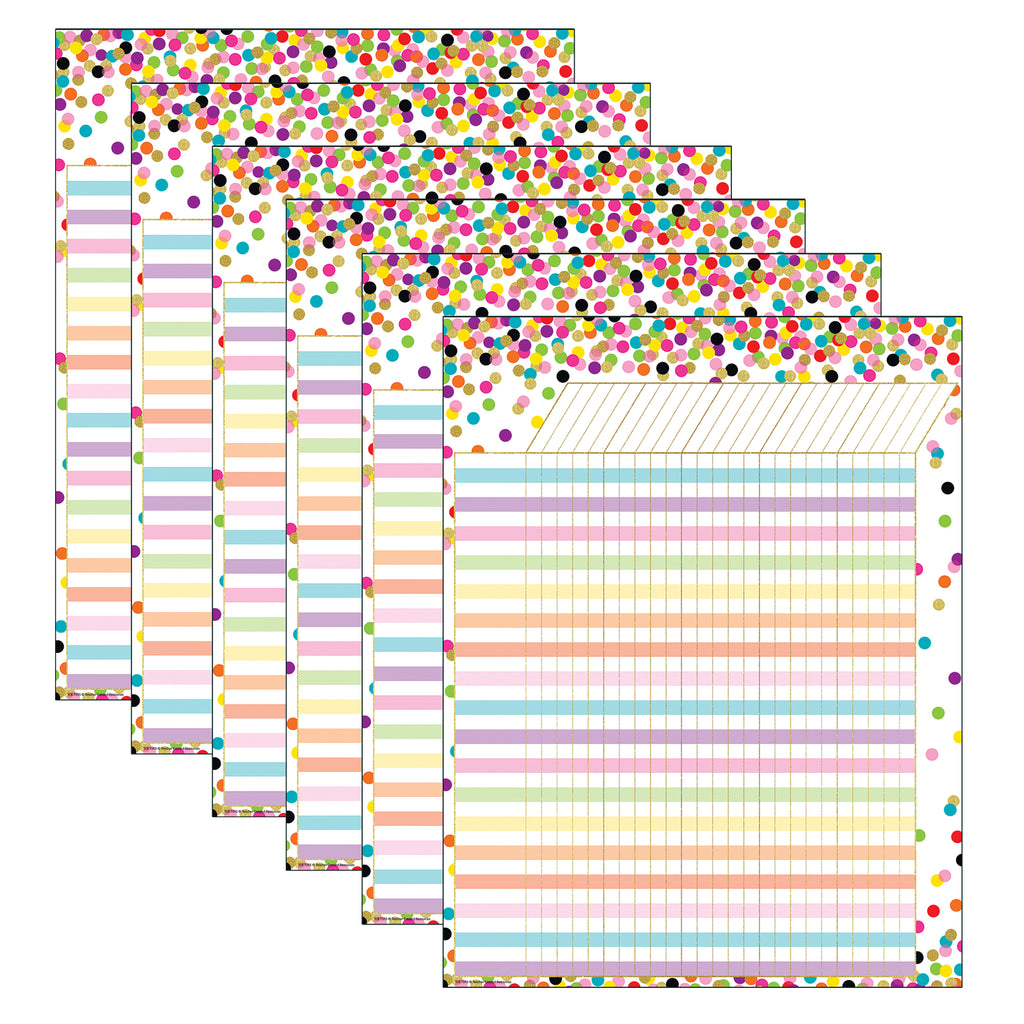 (6 Ea) Confetti Incentive Chart