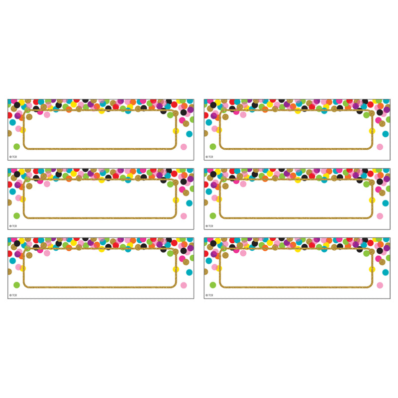 (3 Pk) Confetti Labels Magnetic Accents