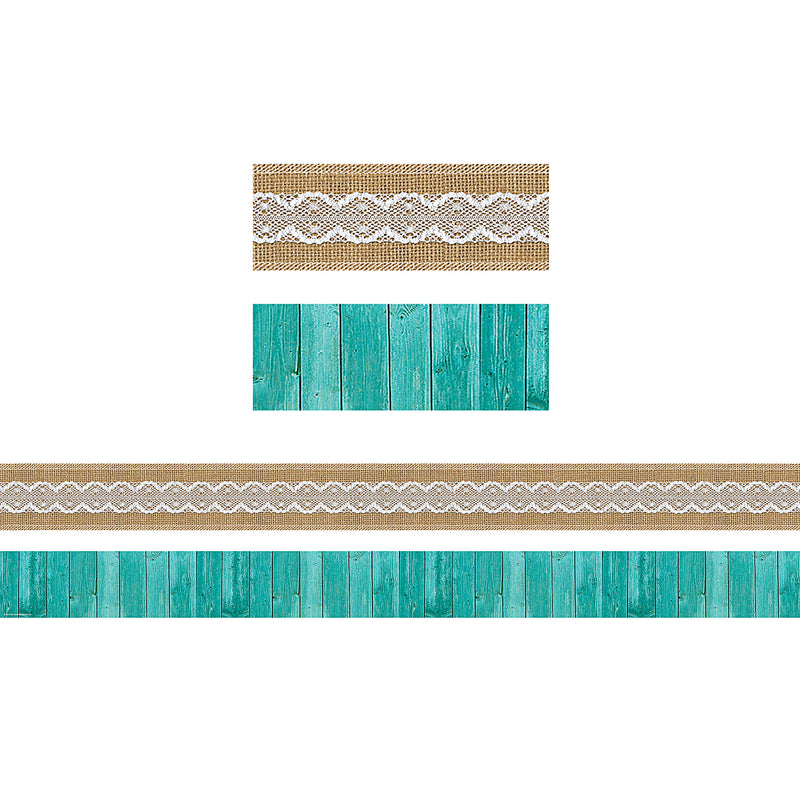 (3 Pk) Shabby Chic Double-sided Border