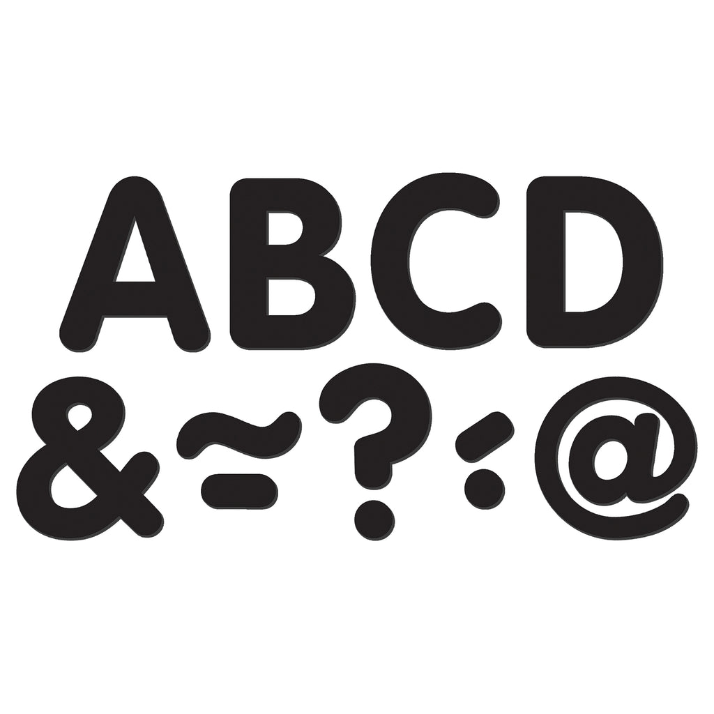 Black Classic 2in Magnetic Letters