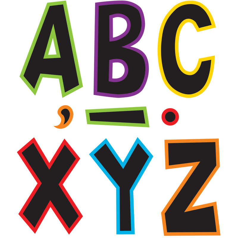 Electric Bright 7in Fun Font Letters