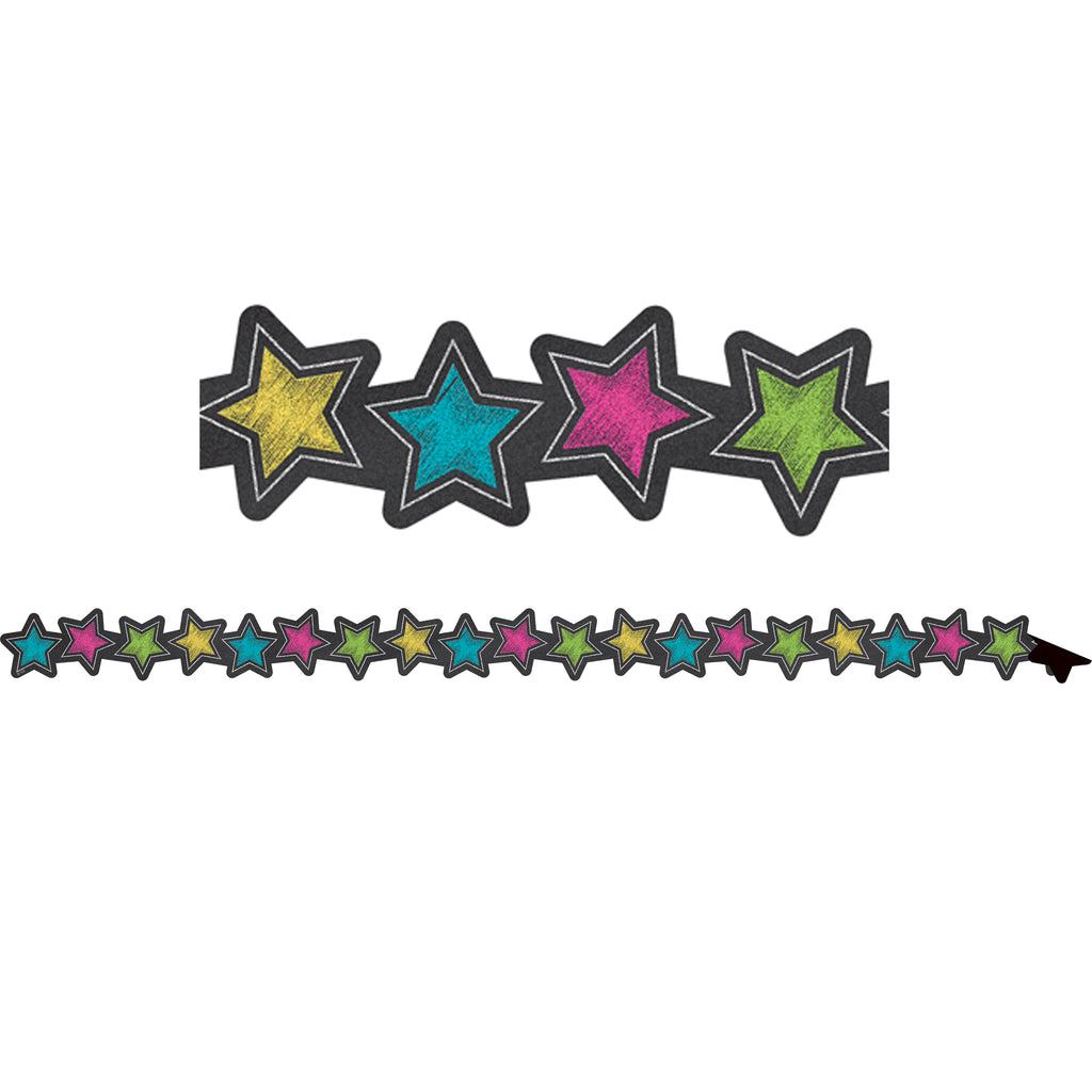 (3 Pk) Chalkboard Brghts Stars Mag Border