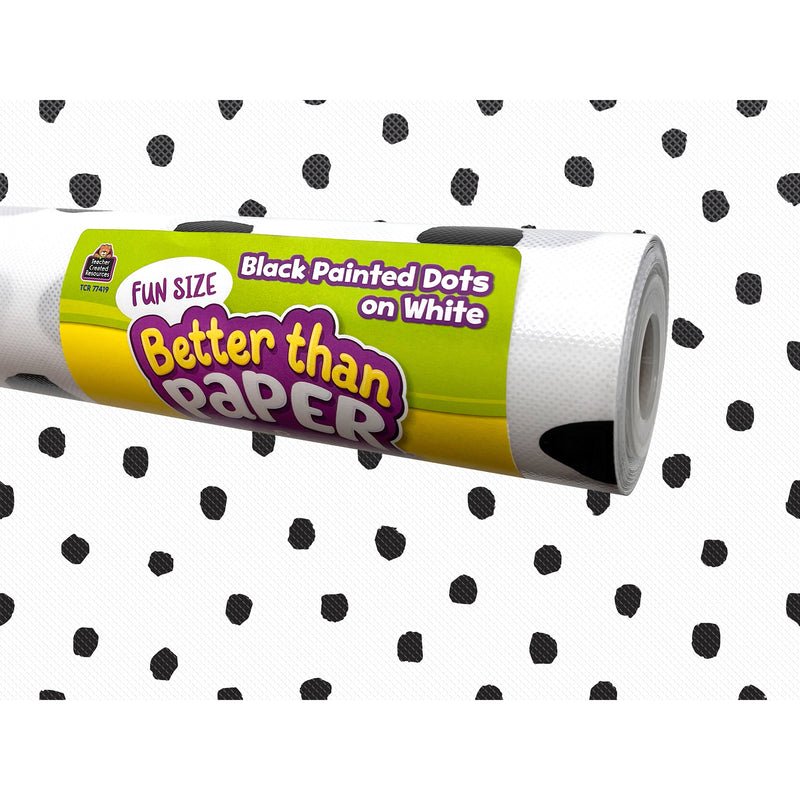 (2 Ea) Fun Size Blk Painted Dots Bb Roll