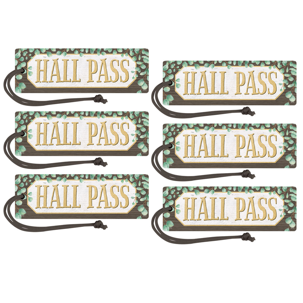 (6 Ea) Eucalyptus Magnetic Hall Pass