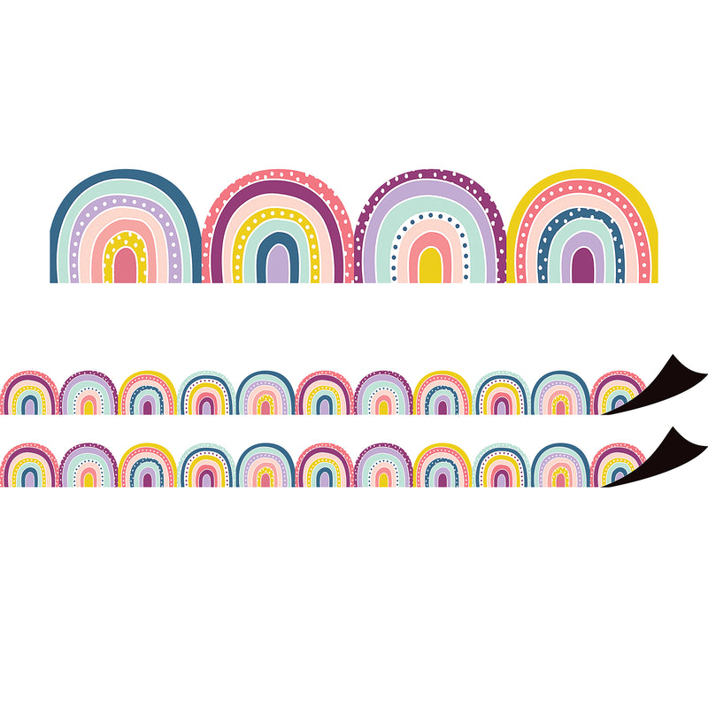 Oh Happy Day Rainbows Magnetic Border, 24 Feet Per Pack, 2 Packs