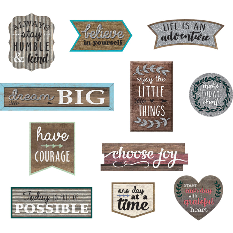 (2 Pk) Positive Sayings Accents Clingy Thingies