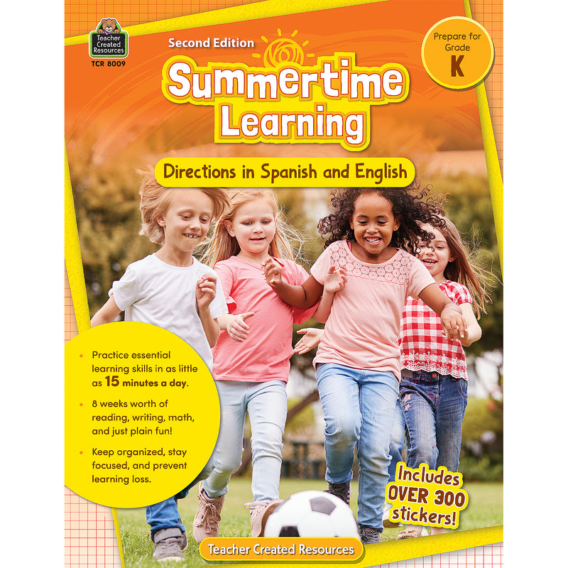 Summertime Learning Gr K 2nd Ed English & Spanish Directions
