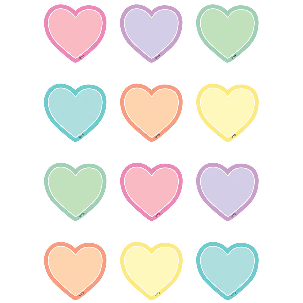 (6 Pk) Pastel Pop Hearts Mini Accents