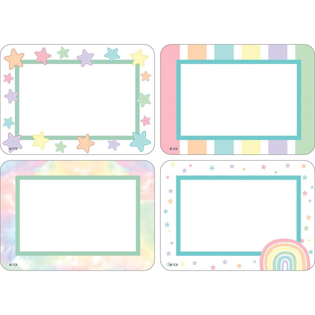 (6 Pk) Pastel Pop Name Tag Labels