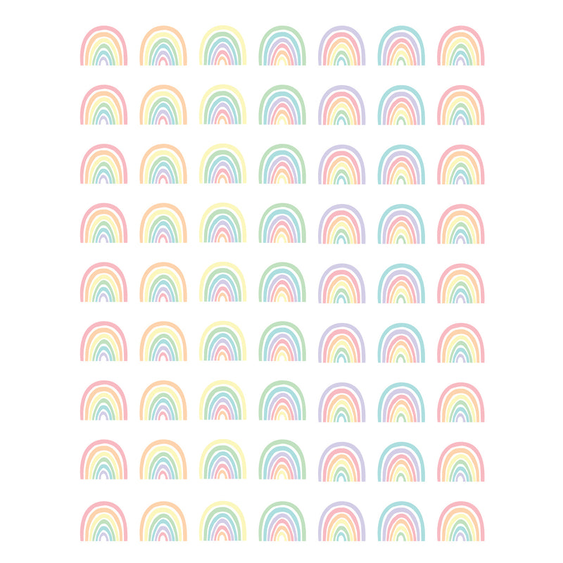 (12 Pk) Pastel Rainbows Mini Stickr