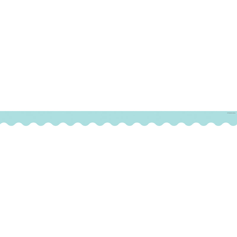 (6 Pk) Pastel Blue Scalloped Border