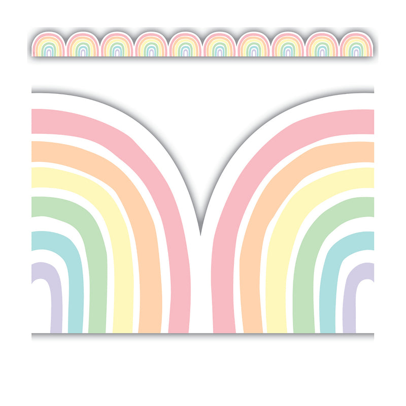 (6 Pk) Pastel Pop Rainbows Border