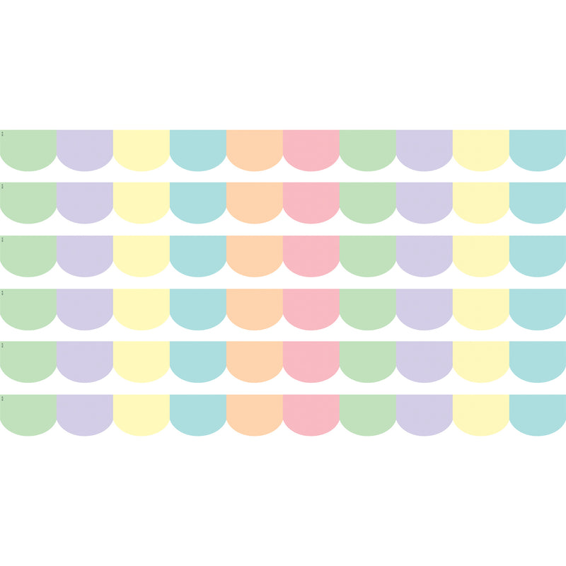 (6 Pk) Pastel Pop Scalloped Border