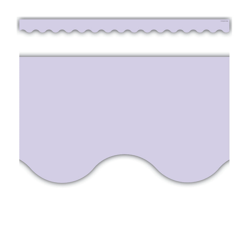 (6 Pk) Lavender Scalloped Border