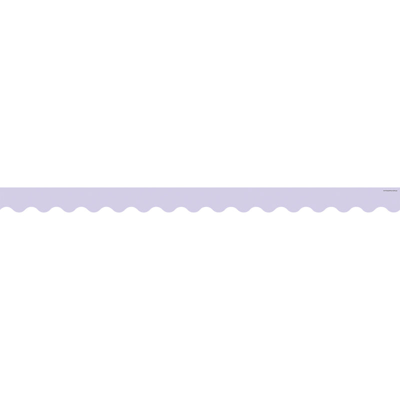 Lavender Scalloped Border Trim, 35 Feet