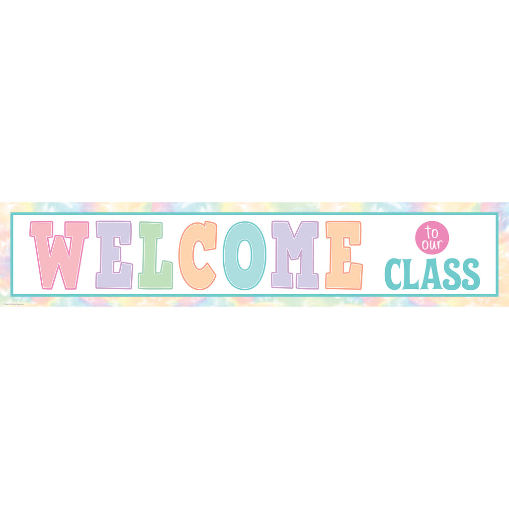 Pastel Pop Welcome to Our Class Banner