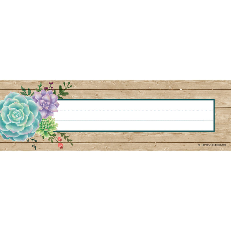 Rustic Bloom Name Plates