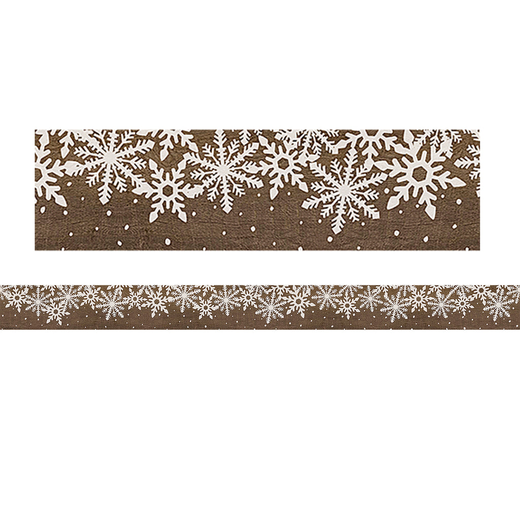 (6 Pk) Winter Straight Border Trim Home Sweet Classroom