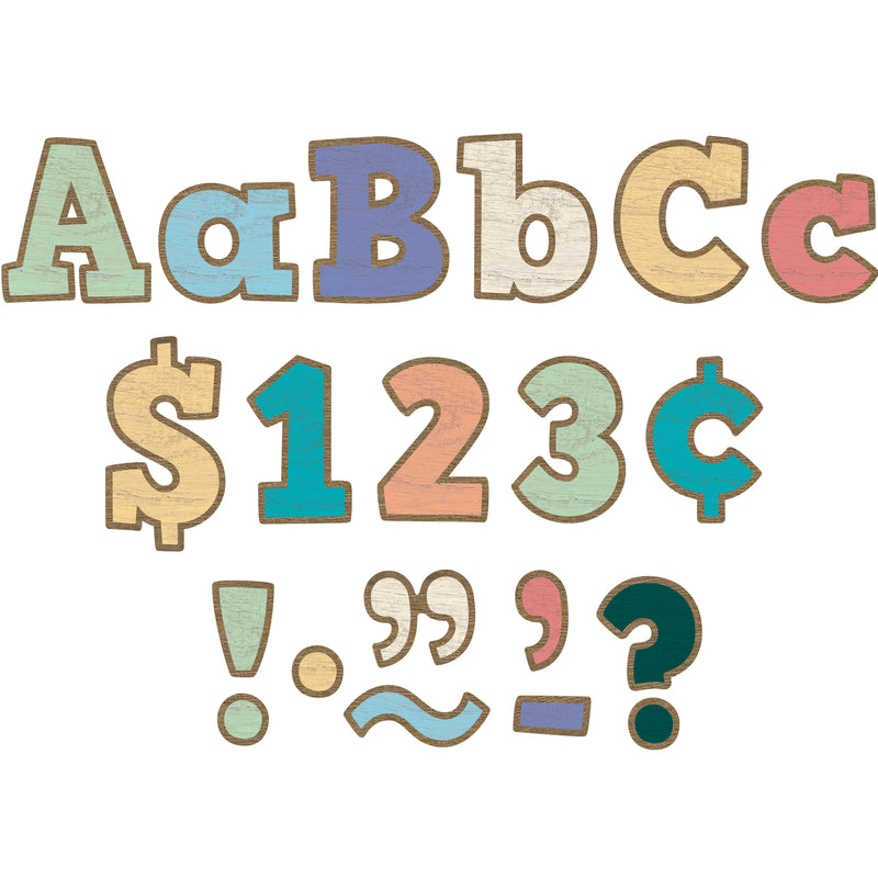 Painted Wood 4in Letters Combo Pack Bold Block