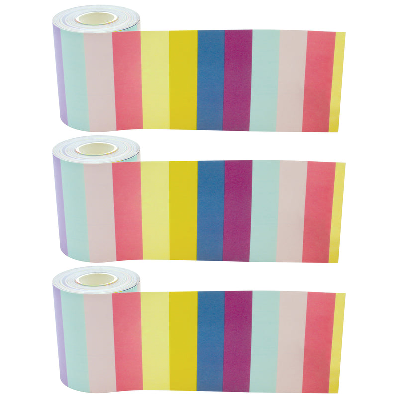 (3 Pk) Oh Happy Day Stripes Rolled Trim