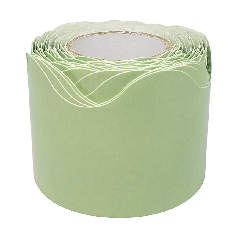 Mint Green Scalloped Rolled Border
