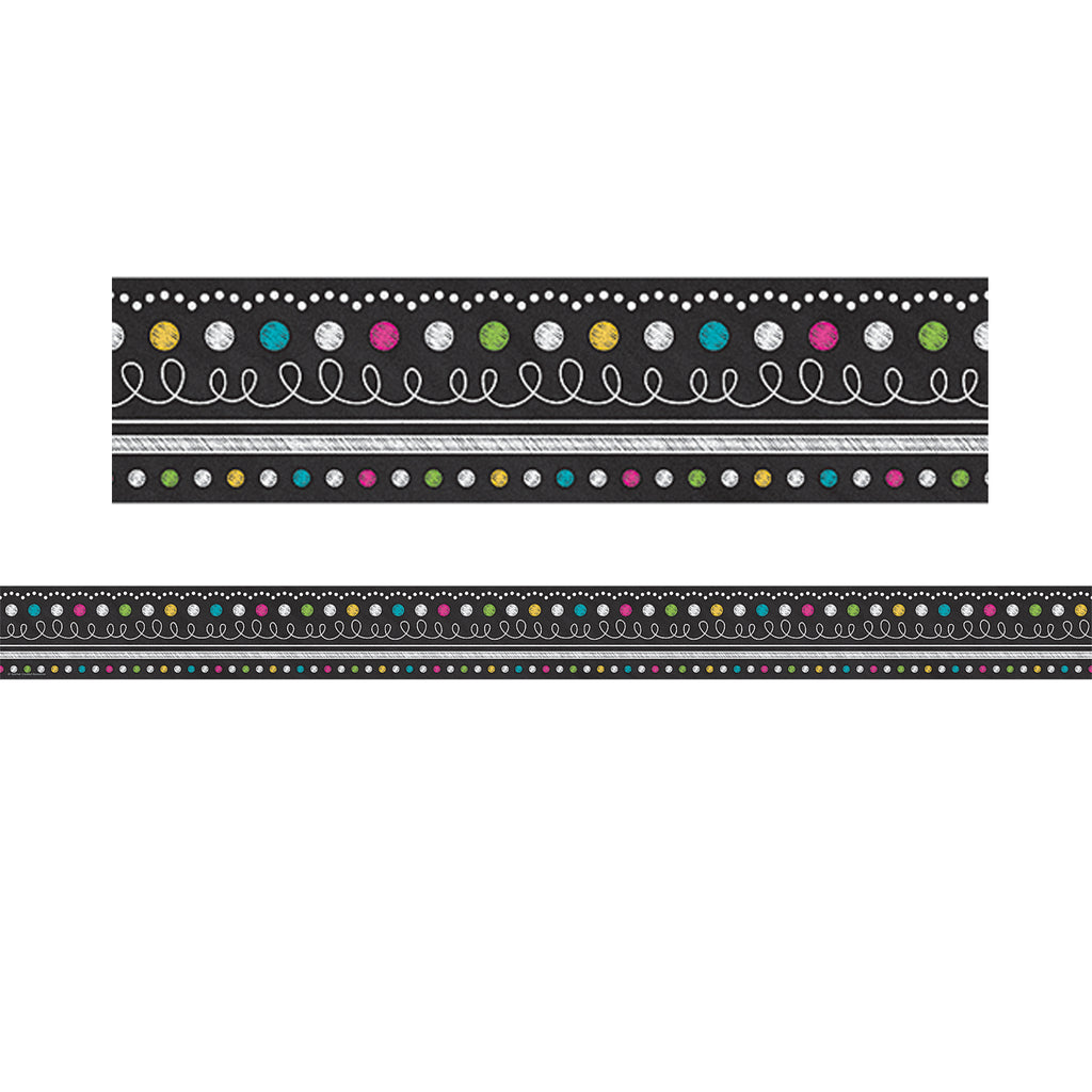 (3 Pk) Chalkboard Brights Straight Border