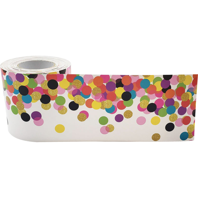 Confetti Straight Rolled Border