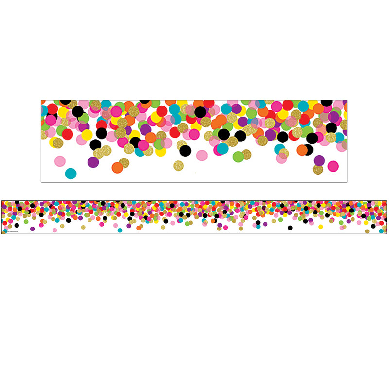 Confetti Straight Rolled Border
