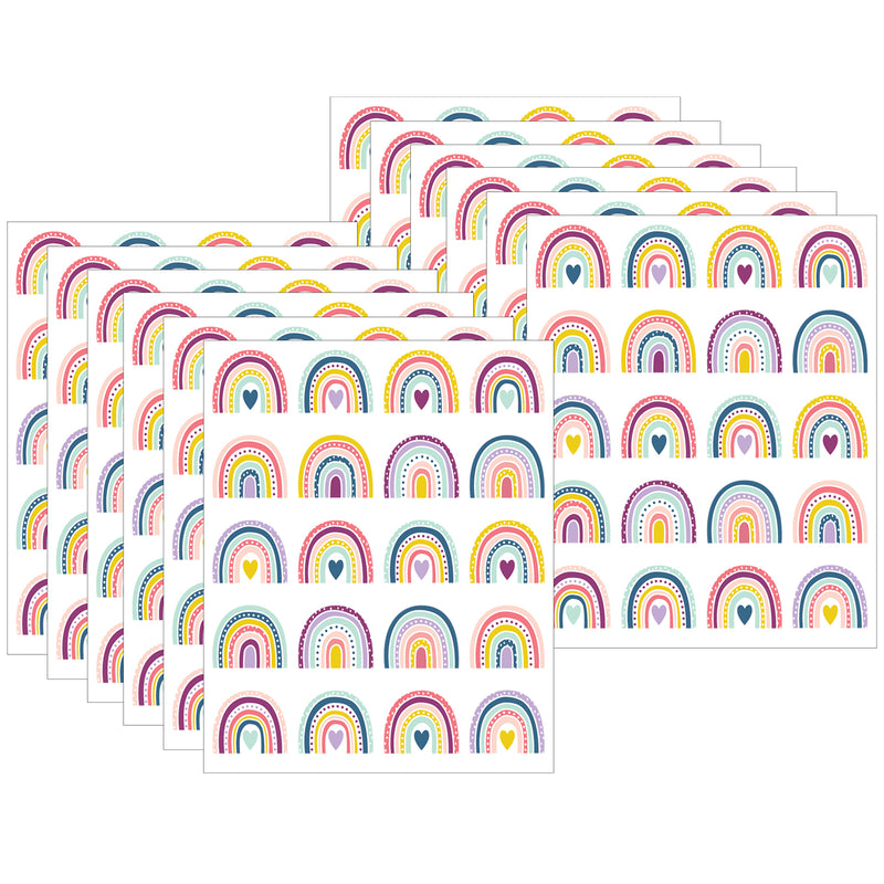 (12 Pk) Oh Happy Day Rainbows Stickers