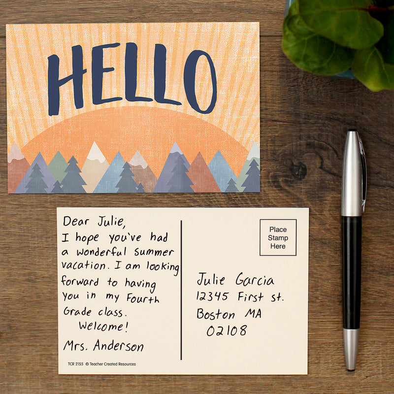 Moving Mountains Hello Postcards, Pack of 30