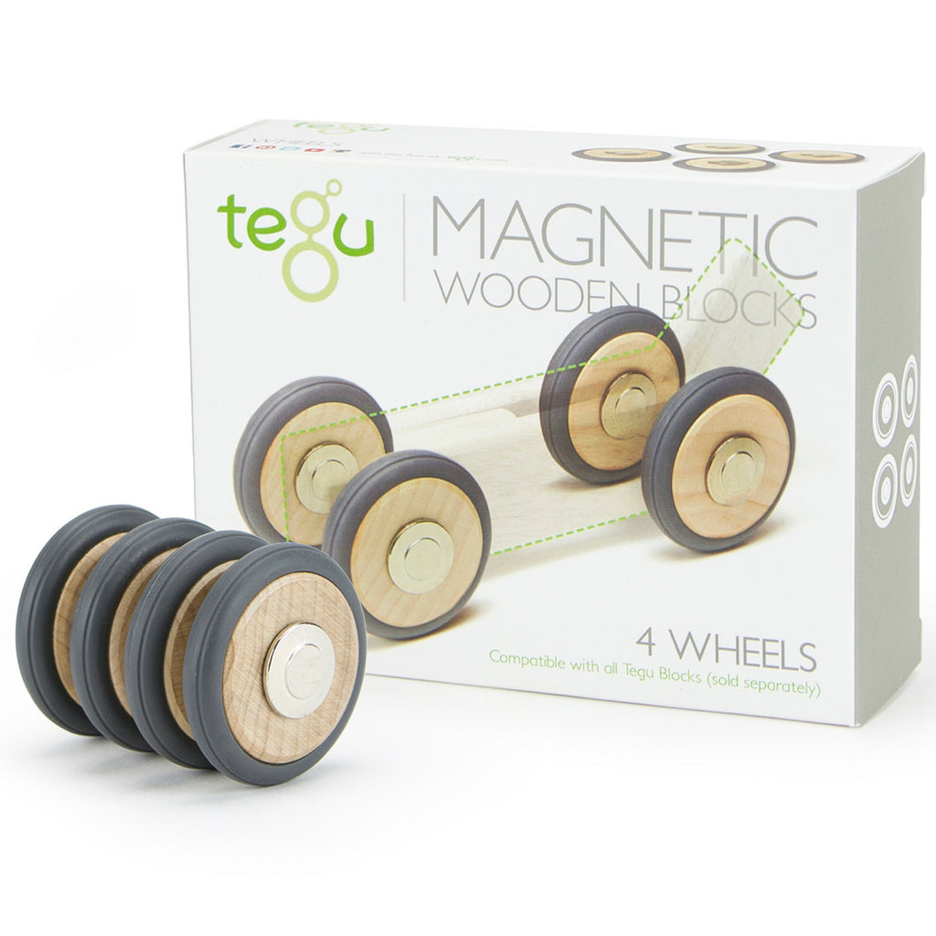 Tegu Blocks Wheels Accessory 4-pack