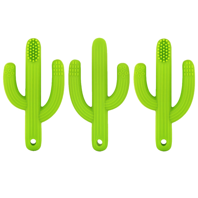 (3 Ea) Cactus Toothbrush Teether