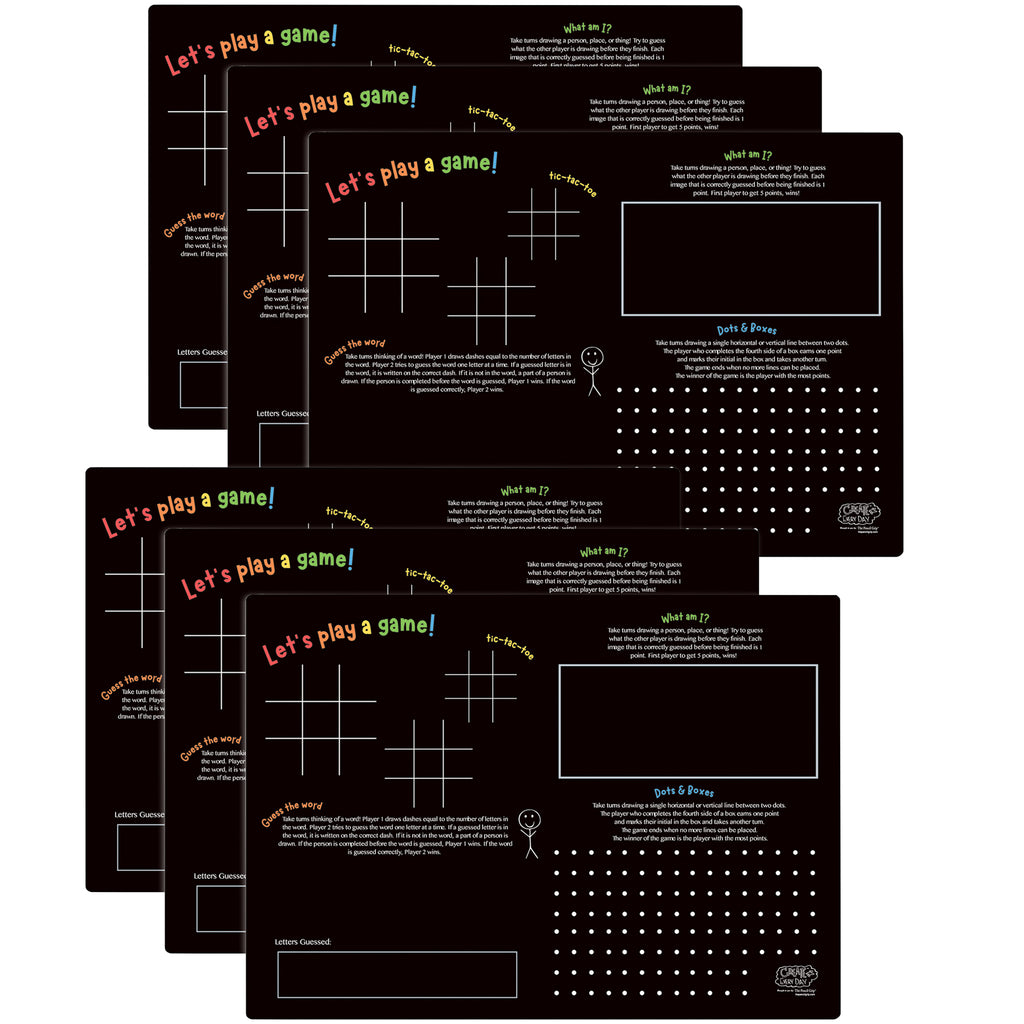 6pk Games Activity Playmat