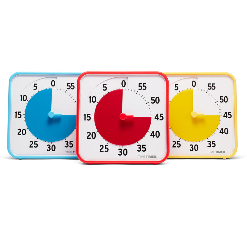 8in Timer 3 Primary Colors Set