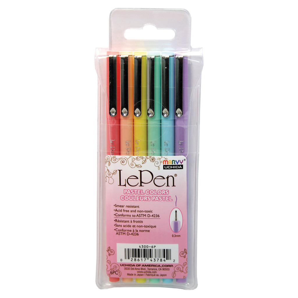 (2 Pk) Lepen Pastel 6 Colors