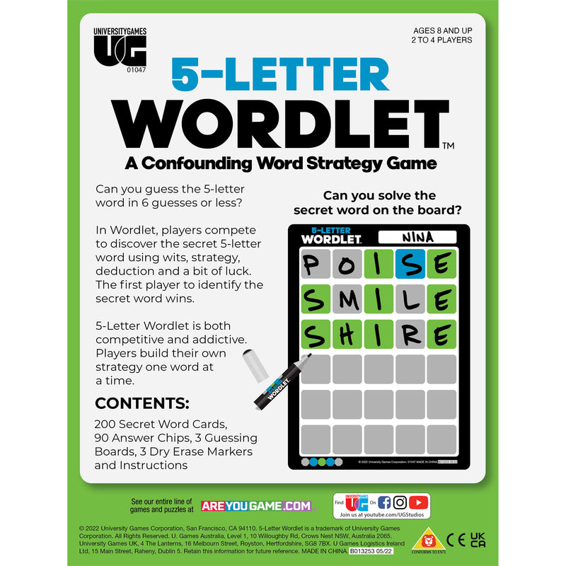 5-letter Wordlet