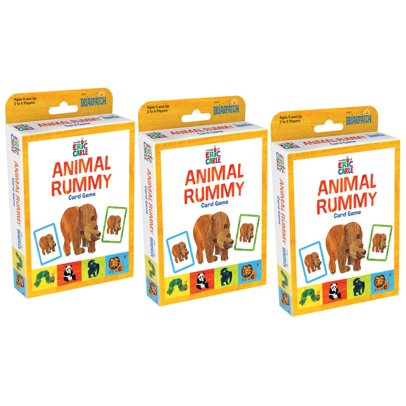 (3 Pk) Eric Carle Animal Rummy Game