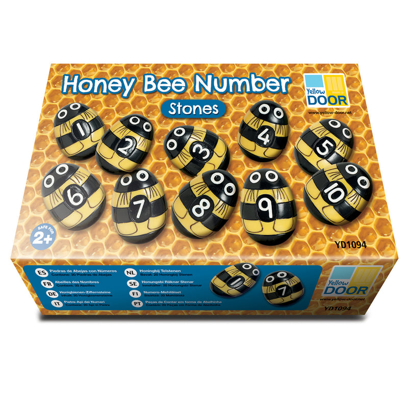 Honey Bee Number Stones