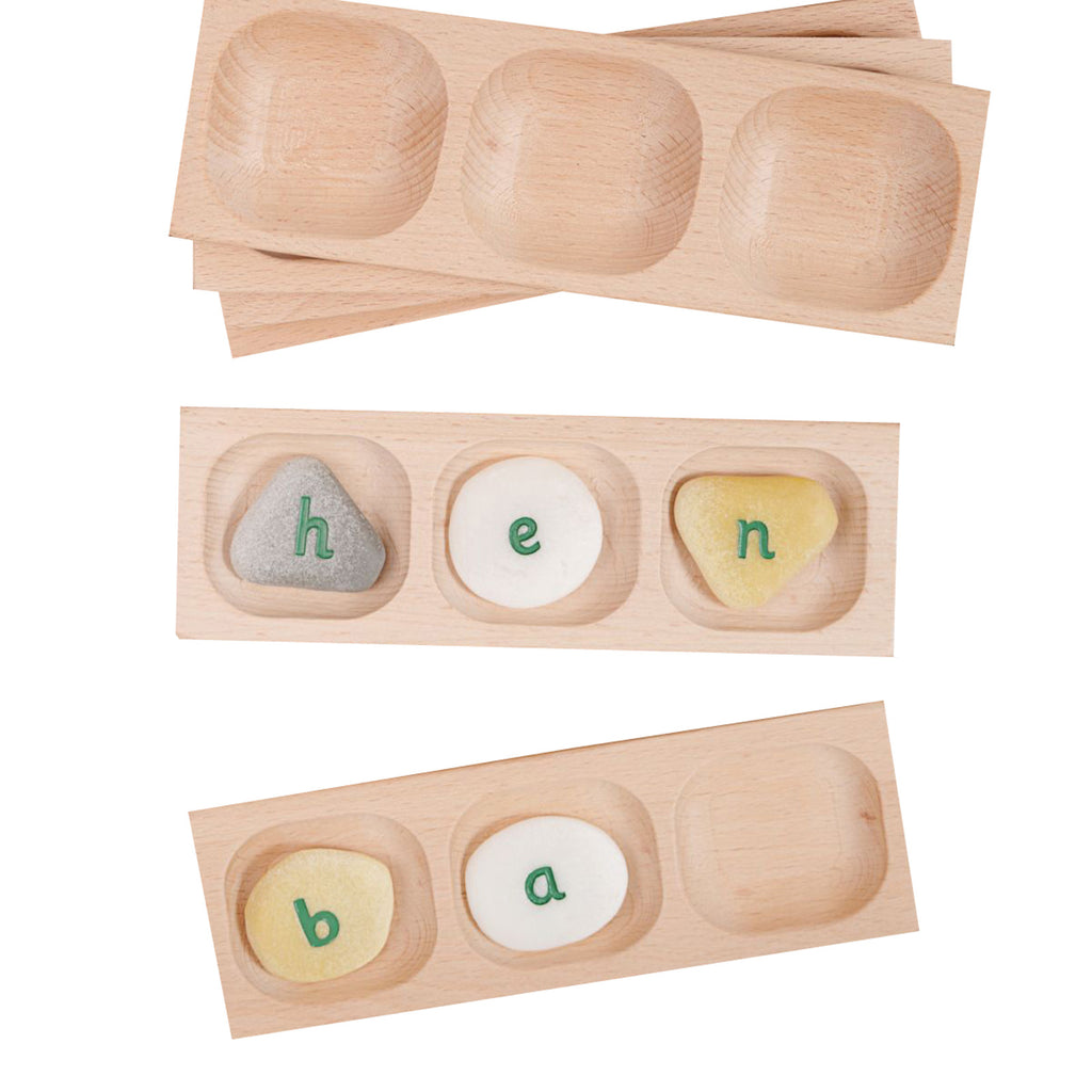 Pebble Word Building Tray