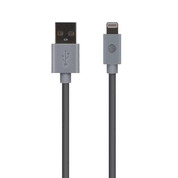 PVC Charge and Sync Lightning(R) Cable, 10 Feet (Gray)